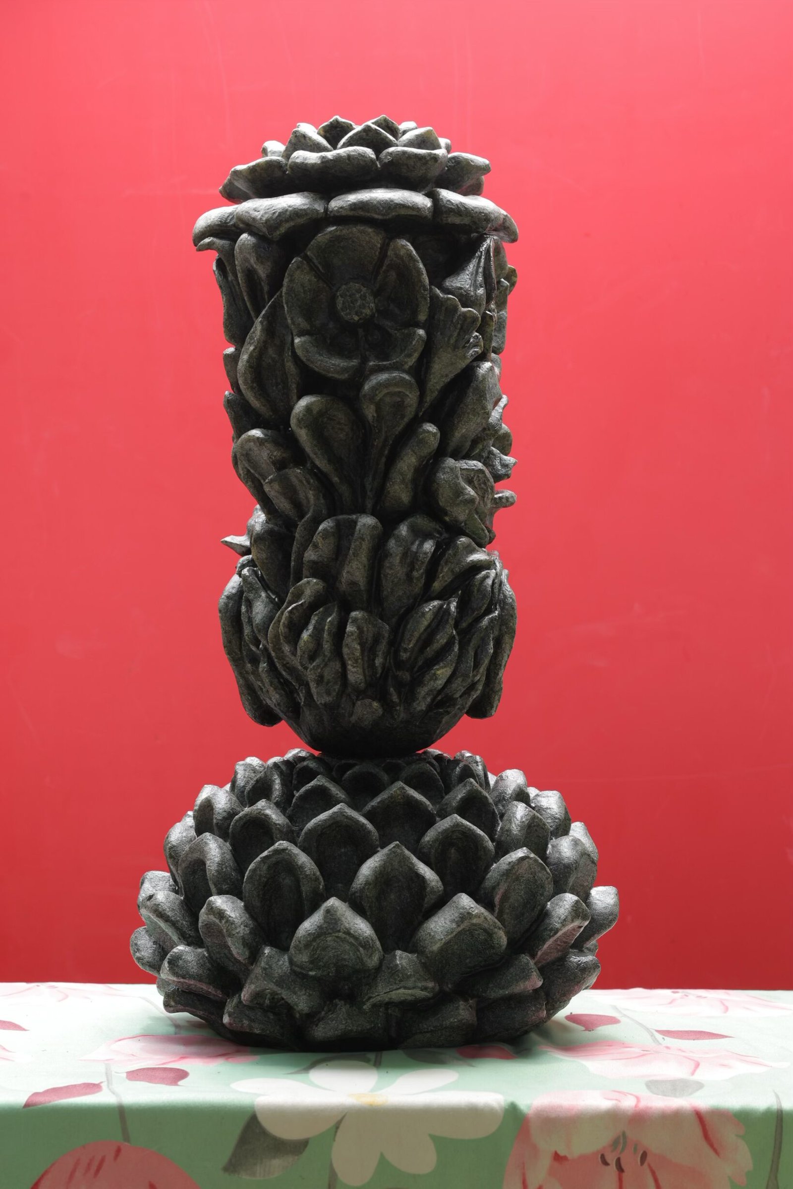 Bodhini (2024), granite carving by Ajayan — back view