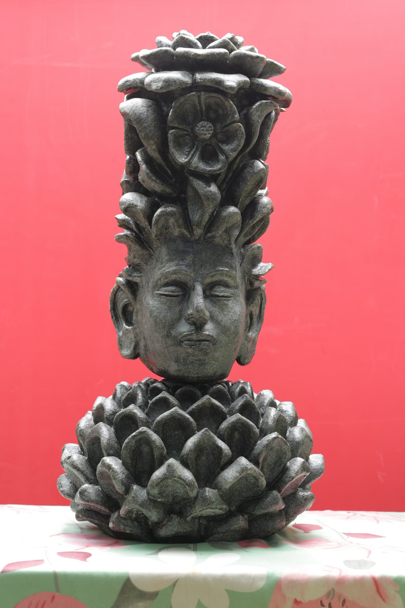 Bodhini (2024), granite carving by Ajayan — front face